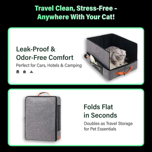 Travel-Friendly Cat Litter Box