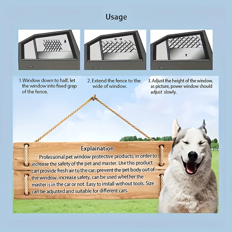 Car Window Pet Barrier