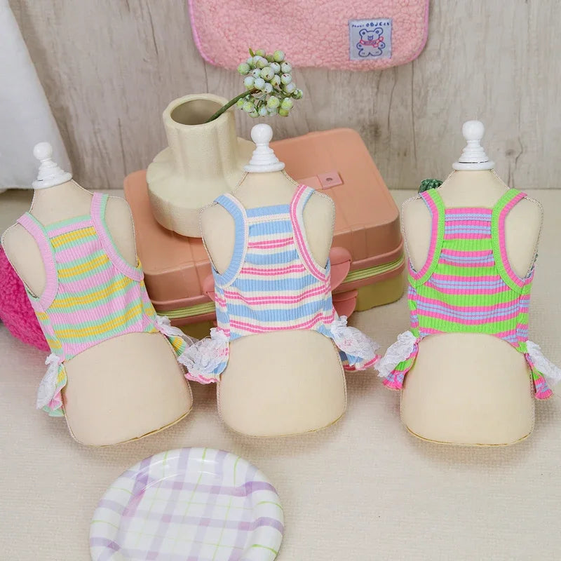 Stripped Pup Summer Dress
