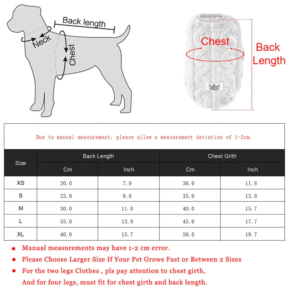 Small Pet Fleece Sweater