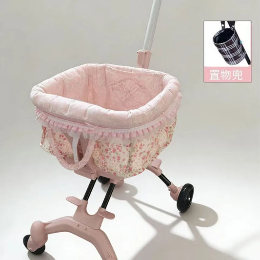 2026 Foldable Pet Stroller for Small Dogs & Cats
