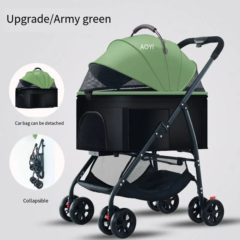 3-in-1 Foldable Pet Stroller