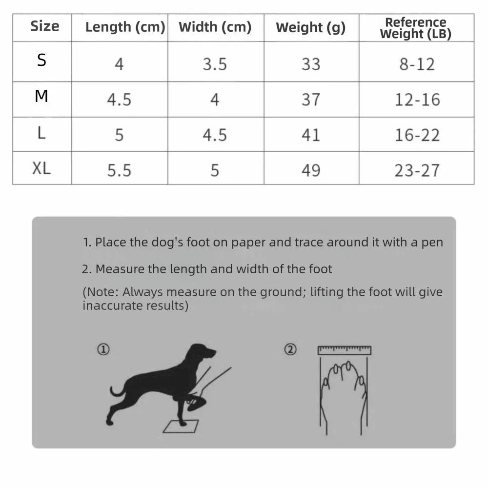 4pcs/set Breathable Pet Shoes