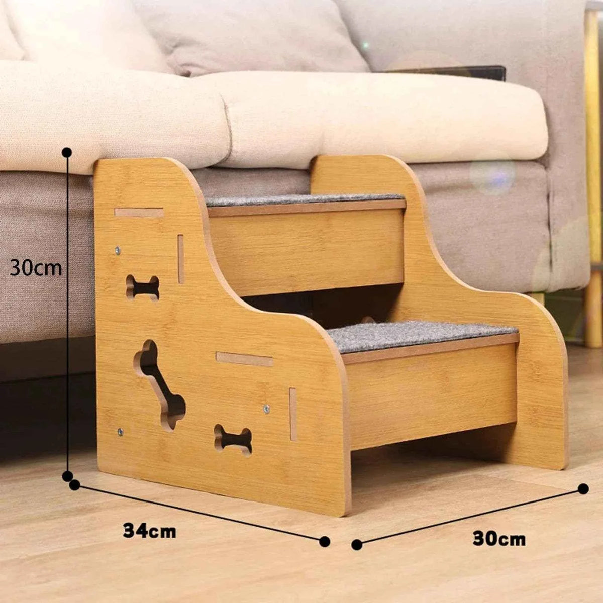2/3/4 Wooden Pet Stairs