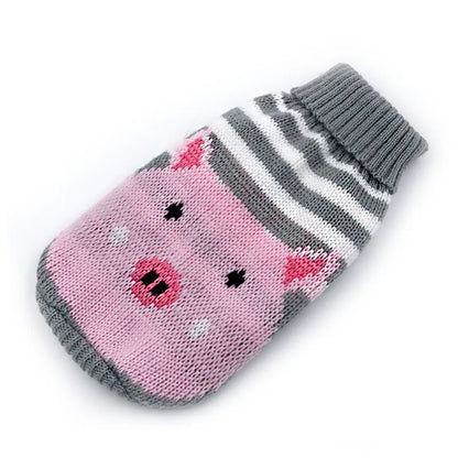 Christmas Cat Dog Sweater Pullover Winter Dog Clothes for Small Dogs Chihuahua Puppy Vest Warm Pet Clothing Cat Knitted Coat