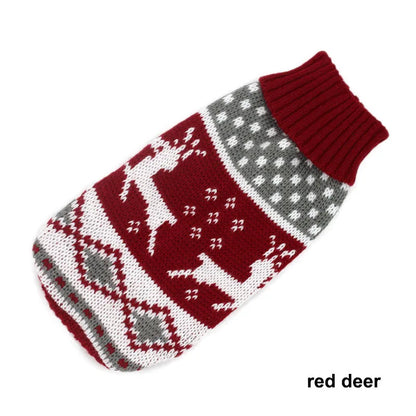 Christmas Cat Dog Sweater Pullover Winter Dog Clothes for Small Dogs Chihuahua Puppy Vest Warm Pet Clothing Cat Knitted Coat