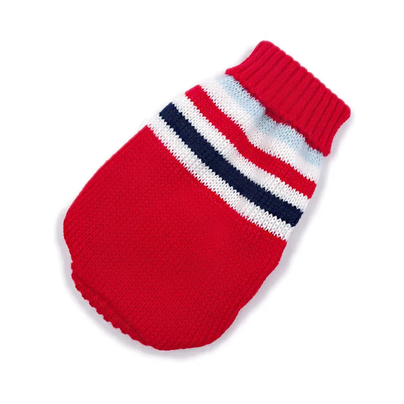 Christmas Cat Dog Sweater Pullover Winter Dog Clothes for Small Dogs Chihuahua Puppy Vest Warm Pet Clothing Cat Knitted Coat