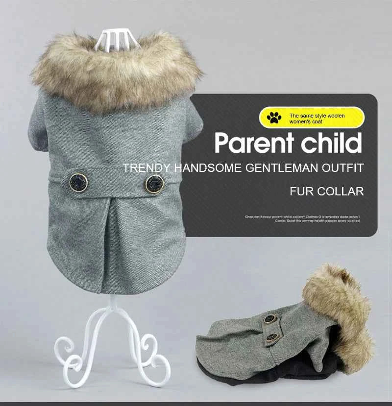 Essential Dog Wool Winter Coat: Cozy Insulated Jacket for Small & Medium Breeds