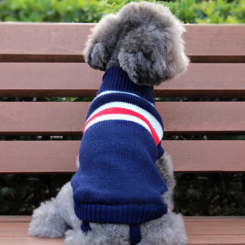 Christmas Cat Dog Sweater Pullover Winter Dog Clothes for Small Dogs Chihuahua Puppy Vest Warm Pet Clothing Cat Knitted Coat