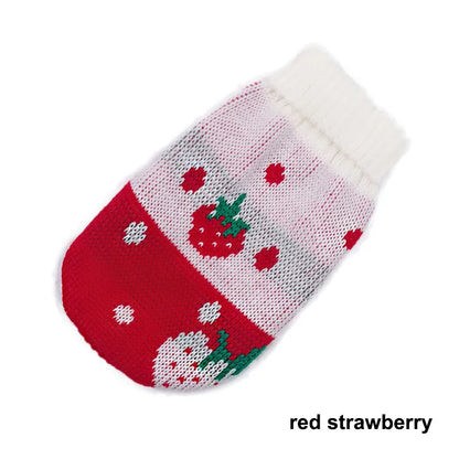 Christmas Cat Dog Sweater Pullover Winter Dog Clothes for Small Dogs Chihuahua Puppy Vest Warm Pet Clothing Cat Knitted Coat