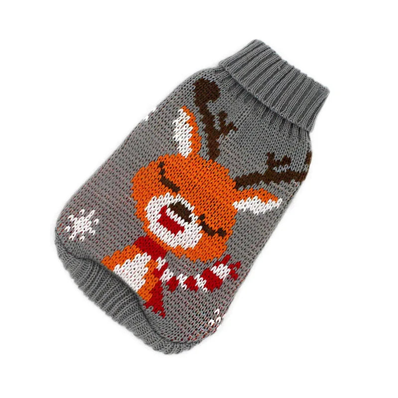 Christmas Cat Dog Sweater Pullover Winter Dog Clothes for Small Dogs Chihuahua Puppy Vest Warm Pet Clothing Cat Knitted Coat