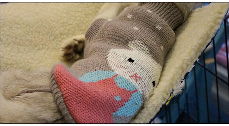 Christmas Cat Dog Sweater Pullover Winter Dog Clothes for Small Dogs Chihuahua Puppy Vest Warm Pet Clothing Cat Knitted Coat