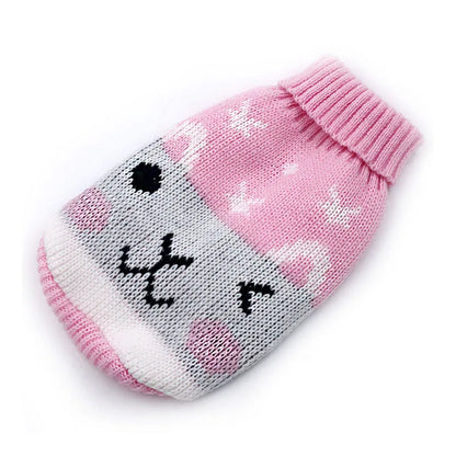Christmas Cat Dog Sweater Pullover Winter Dog Clothes for Small Dogs Chihuahua Puppy Vest Warm Pet Clothing Cat Knitted Coat