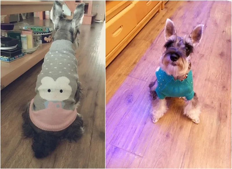 Christmas Cat Dog Sweater Pullover Winter Dog Clothes for Small Dogs Chihuahua Puppy Vest Warm Pet Clothing Cat Knitted Coat