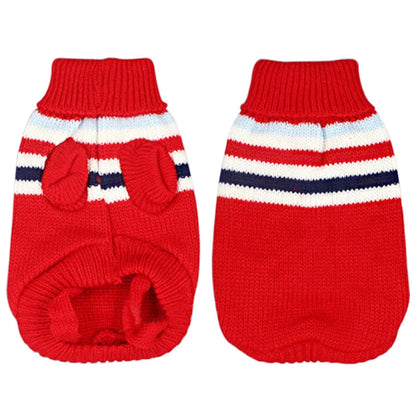 Christmas Cat Dog Sweater Pullover Winter Dog Clothes for Small Dogs Chihuahua Puppy Vest Warm Pet Clothing Cat Knitted Coat