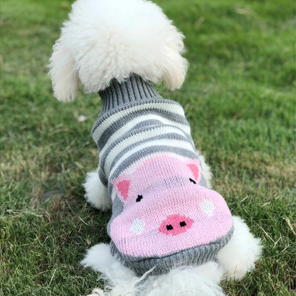 Christmas Cat Dog Sweater Pullover Winter Dog Clothes for Small Dogs Chihuahua Puppy Vest Warm Pet Clothing Cat Knitted Coat