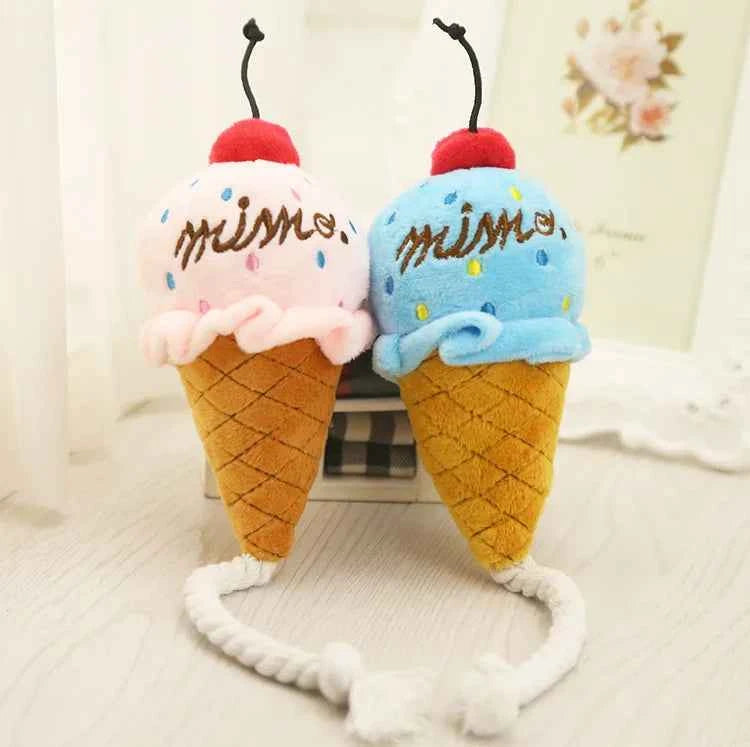 Plush Delicious Ice Cream Pet Toy
