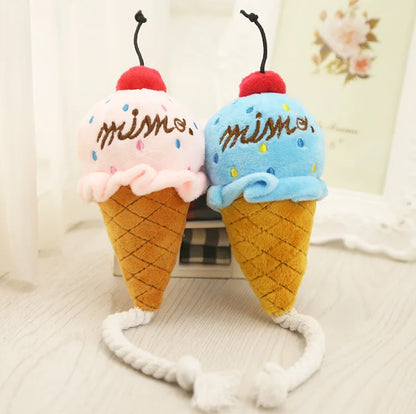 Plush Delicious Ice Cream Pet Toy