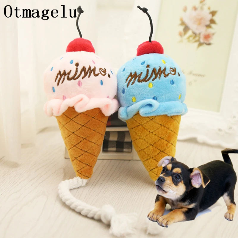 Plush Delicious Ice Cream Pet Toy