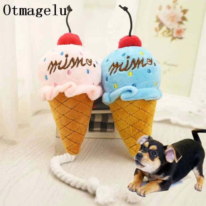 Plush Delicious Ice Cream Pet Toy
