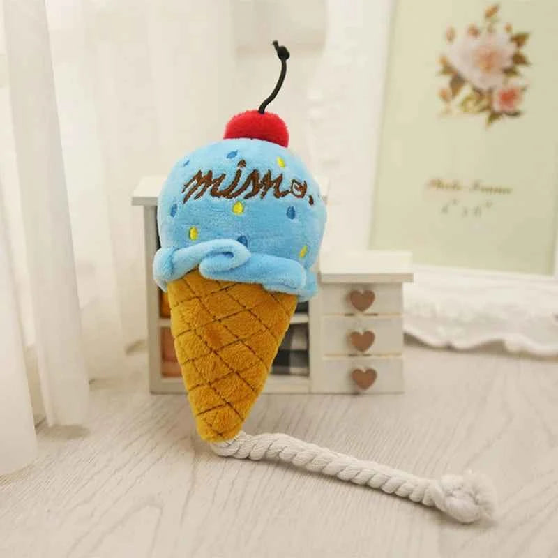 Plush Delicious Ice Cream Pet Toy