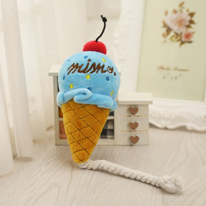 Plush Delicious Ice Cream Pet Toy
