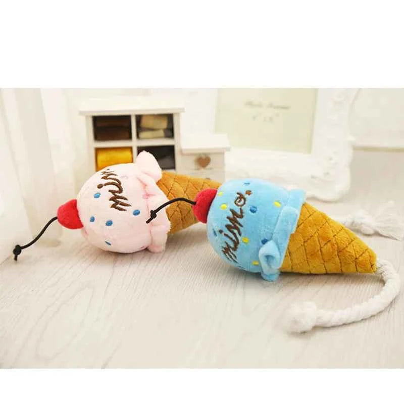 Plush Delicious Ice Cream Pet Toy