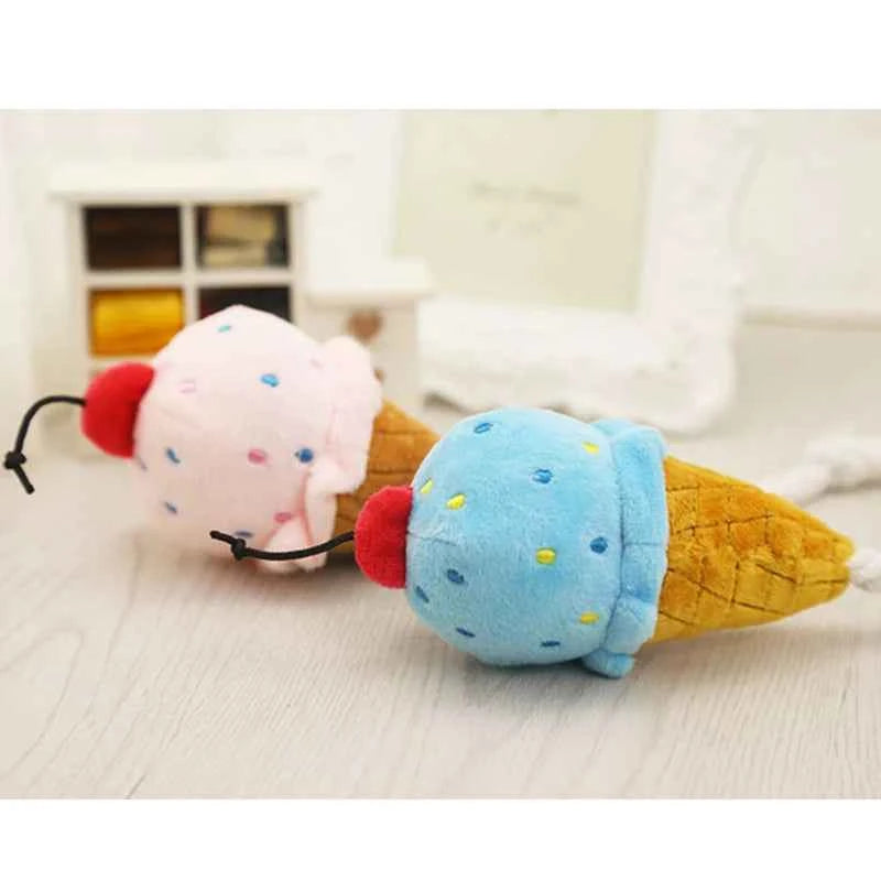 Plush Delicious Ice Cream Pet Toy