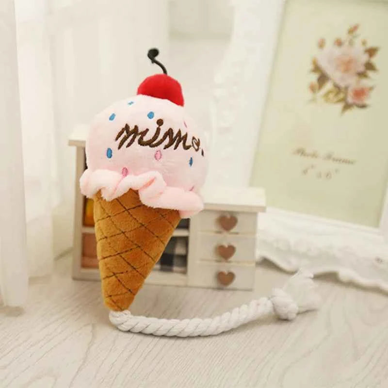 Plush Delicious Ice Cream Pet Toy