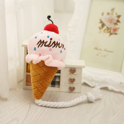 Plush Delicious Ice Cream Pet Toy