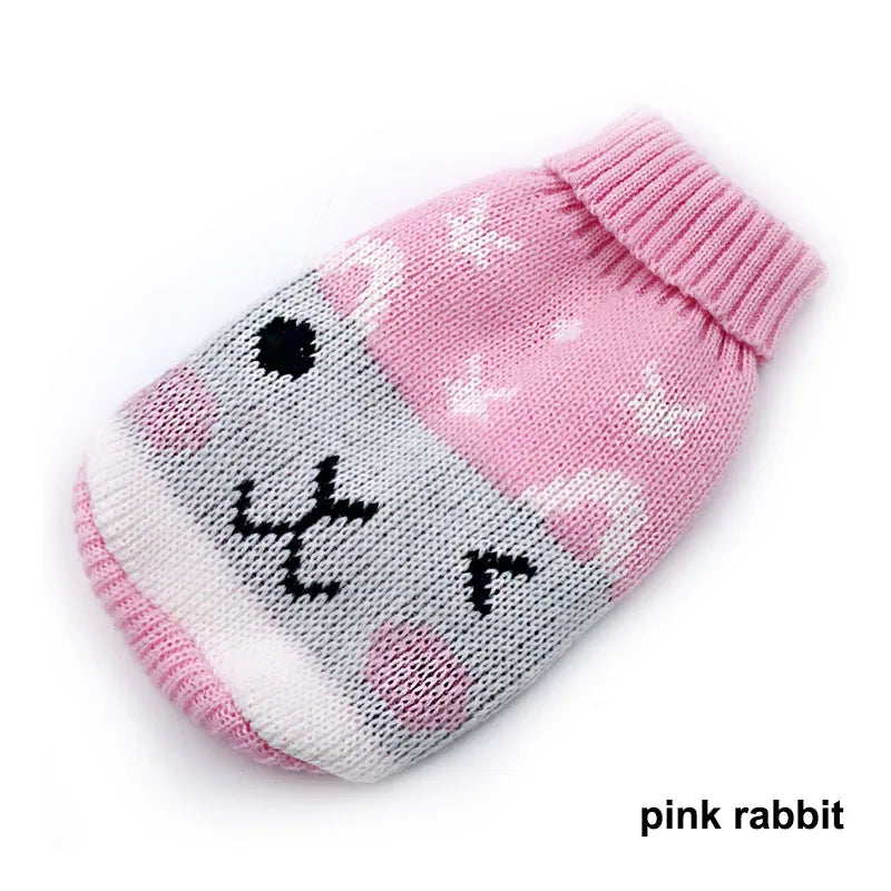 Christmas Cat Dog Sweater Pullover Winter Dog Clothes for Small Dogs Chihuahua Puppy Vest Warm Pet Clothing Cat Knitted Coat