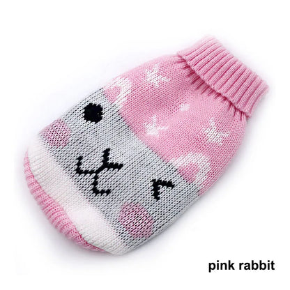 Christmas Cat Dog Sweater Pullover Winter Dog Clothes for Small Dogs Chihuahua Puppy Vest Warm Pet Clothing Cat Knitted Coat