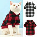 Cozy Plaid Flannel Pet Sweater – Perfect Warmth for Your Cat or Small Dog