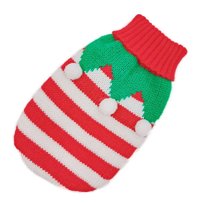 Christmas Cat Dog Sweater Pullover Winter Dog Clothes for Small Dogs Chihuahua Puppy Vest Warm Pet Clothing Cat Knitted Coat