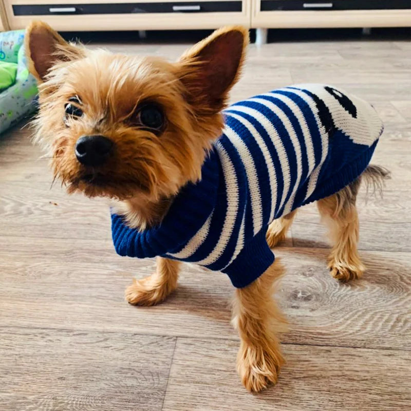 Christmas Cat Dog Sweater Pullover Winter Dog Clothes for Small Dogs Chihuahua Puppy Vest Warm Pet Clothing Cat Knitted Coat