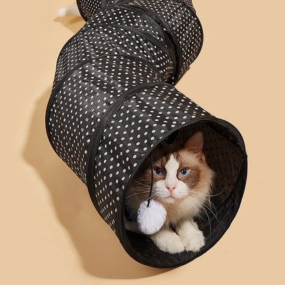 S-Shaped Collapsible Cat Tunnel