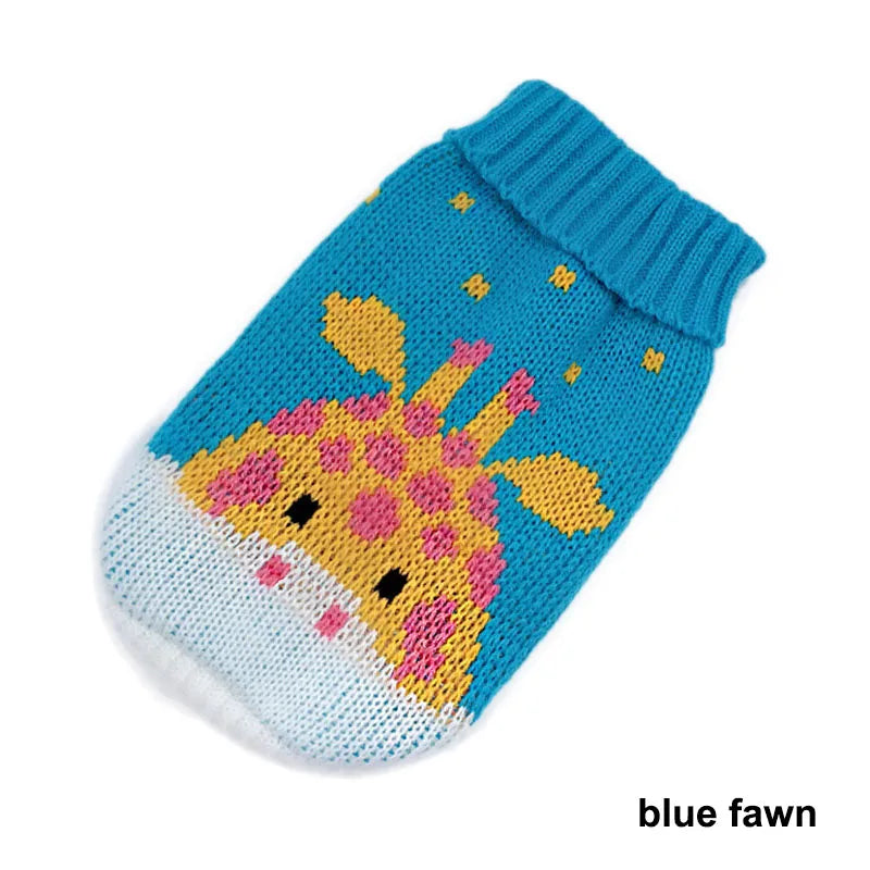 Christmas Cat Dog Sweater Pullover Winter Dog Clothes for Small Dogs Chihuahua Puppy Vest Warm Pet Clothing Cat Knitted Coat