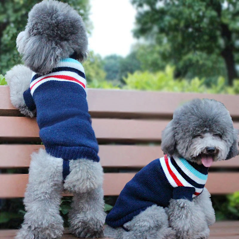 Christmas Cat Dog Sweater Pullover Winter Dog Clothes for Small Dogs Chihuahua Puppy Vest Warm Pet Clothing Cat Knitted Coat