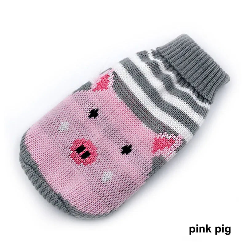 Christmas Cat Dog Sweater Pullover Winter Dog Clothes for Small Dogs Chihuahua Puppy Vest Warm Pet Clothing Cat Knitted Coat