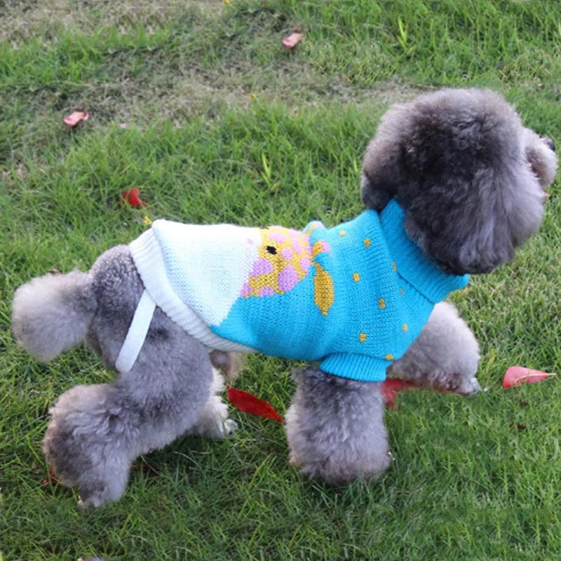 Christmas Cat Dog Sweater Pullover Winter Dog Clothes for Small Dogs Chihuahua Puppy Vest Warm Pet Clothing Cat Knitted Coat