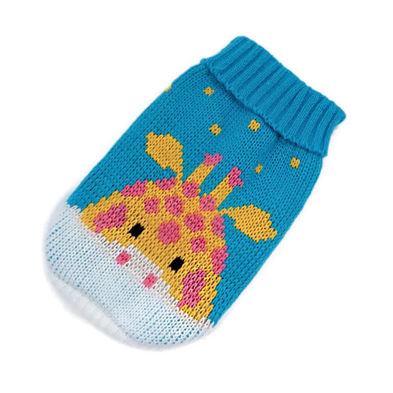 Christmas Cat Dog Sweater Pullover Winter Dog Clothes for Small Dogs Chihuahua Puppy Vest Warm Pet Clothing Cat Knitted Coat