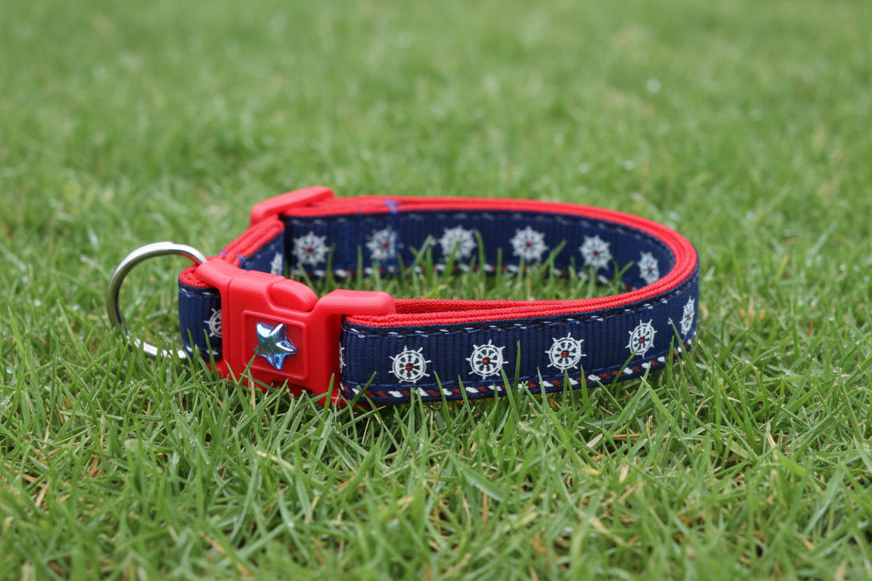 Ships Wheels Breakaway Cat Collar