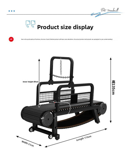 Non-Motorized Adjustable Dog Treadmill
