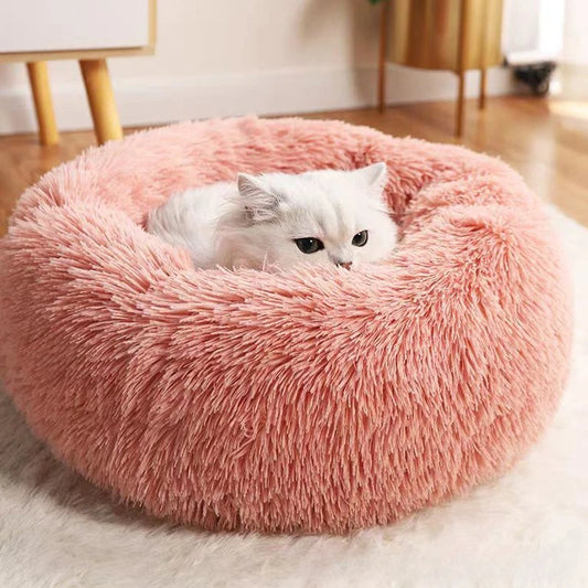 Plush Circle Pet Bed