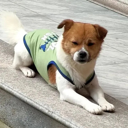 Summer Cotton Pet Vest for Small Dogs Cats Letter Print Dog T-shirts Puppy Clothing