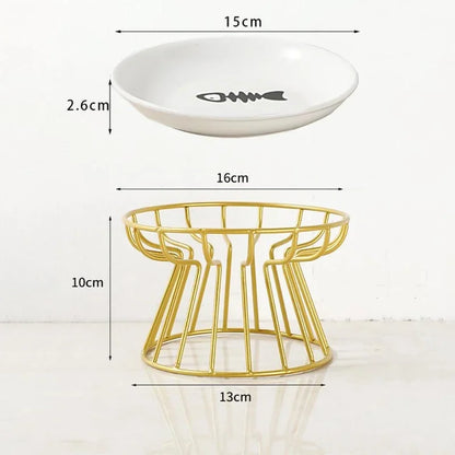Raised Ceramic Pet Bowl