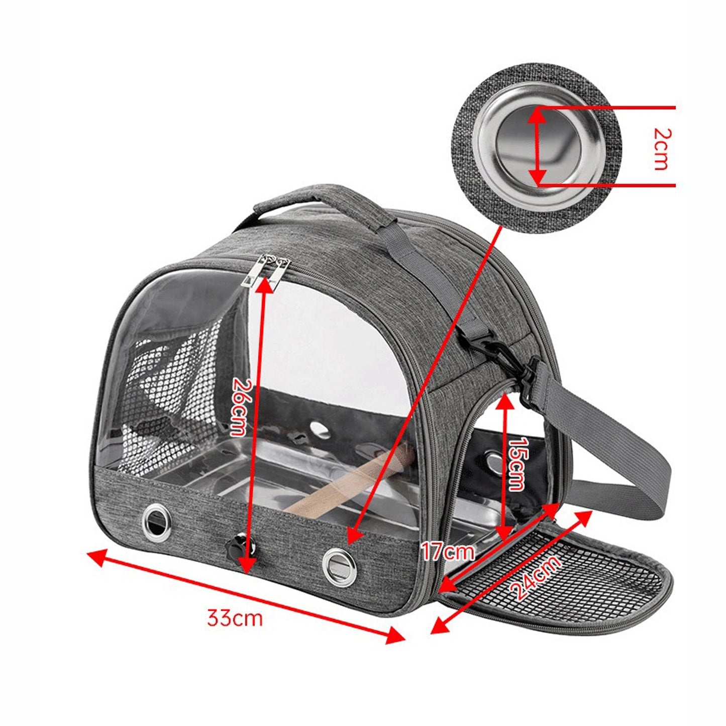 Portable Transparent Pet Carrier Backpack
