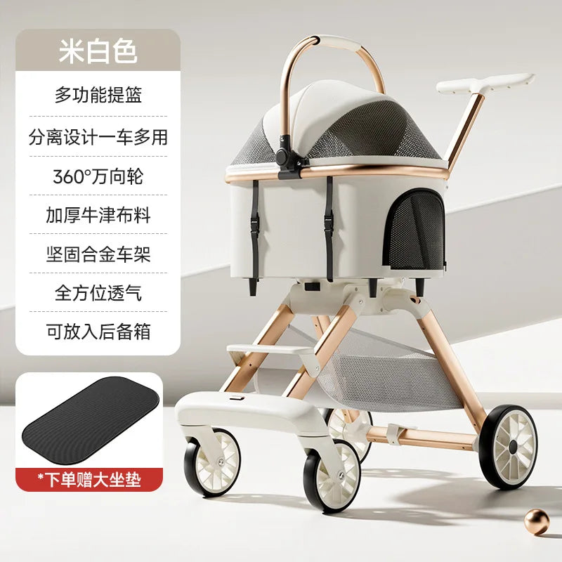 3-in-1 Luxury Pet Stroller