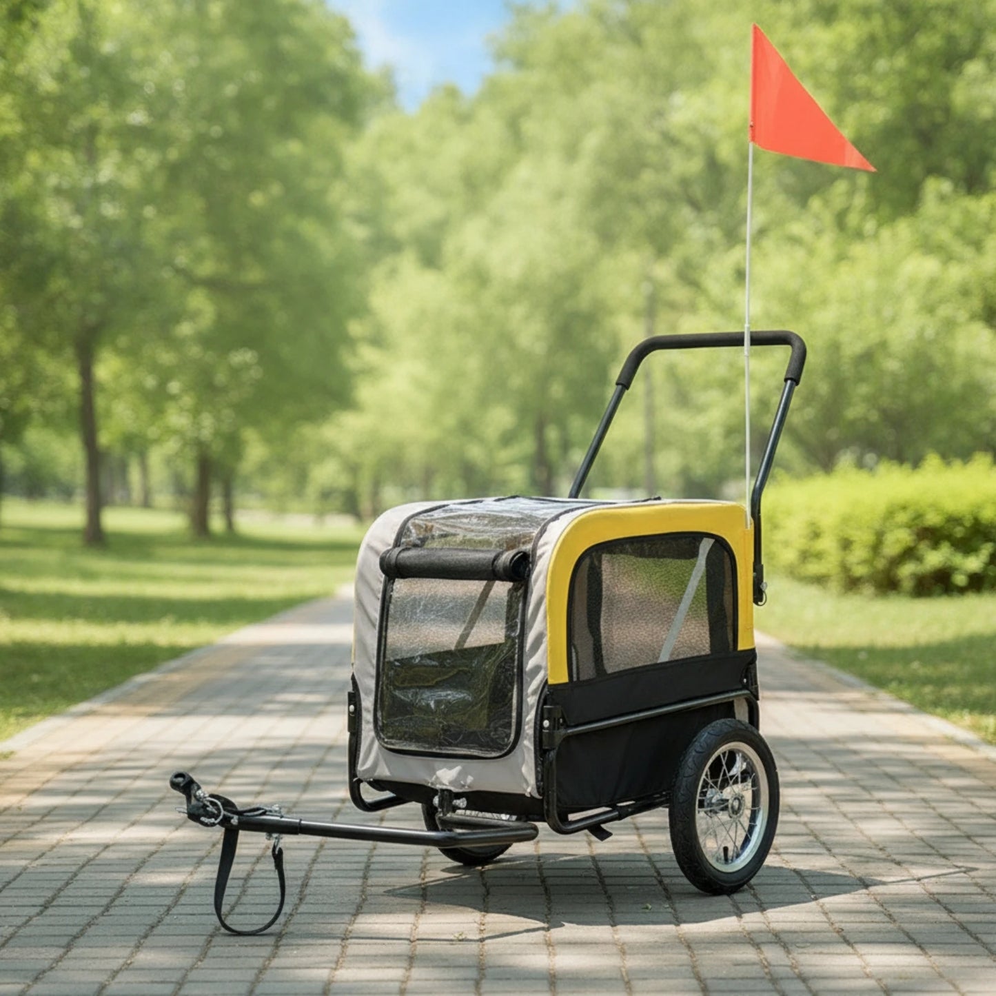 Convertible Dog Bike Trailer & Stroller