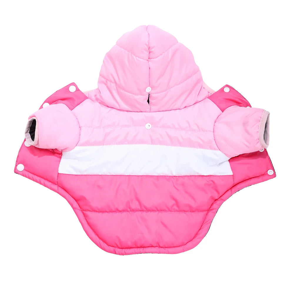Hoodie Pet Dog Clothes For Small Medium Dogs Cats Winter Windproof Puppy Jacket Warm Fleece Cat Coat Yorkshire Bulldog Clothing